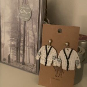 Taylor Swift inspired Polymer Clay Cardigan Earrings